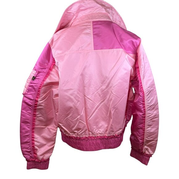 Alpha Industries Pink Patchwork MA-1 Bomber Jacket – Women’s Size M – NWT $280 - Picture 7 of 13